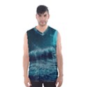 Ai Generated Waves Ocean Sea Tsunami Nautical Blue Sea Art Men s Basketball Tank Top View1