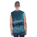 Ai Generated Waves Ocean Sea Tsunami Nautical Blue Sea Art Men s Basketball Tank Top View2