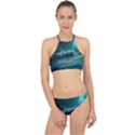 Ai Generated Waves Ocean Sea Tsunami Nautical Blue Sea Art Racer Front Bikini Set View1