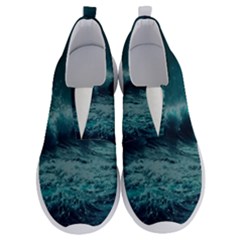 Ai Generated Waves Ocean Sea Tsunami Nautical Blue Sea Art No Lace Lightweight Shoes by Ravend