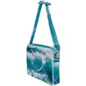 Ai Generated Waves Ocean Sea Tsunami Nautical Blue Sea Cross Body Office Bag View1