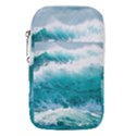 Ai Generated Waves Ocean Sea Tsunami Nautical Blue Sea Waist Pouch (Large) View1