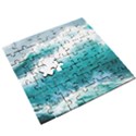 Ai Generated Waves Ocean Sea Tsunami Nautical Blue Sea Wooden Puzzle Square View3