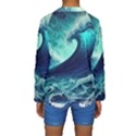 Ai Generated Waves Ocean Sea Tsunami Nautical Fantasy Kids  Long Sleeve Swimwear View2