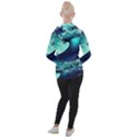 Ai Generated Waves Ocean Sea Tsunami Nautical Fantasy Women s Hooded Pullover View2