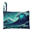 Ai Generated Waves Ocean Sea Tsunami Nautical Fantasy Foldable Grocery Recycle Bag View4