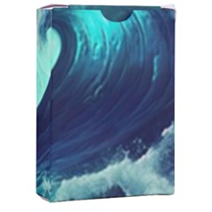 Ai Generated Waves Ocean Sea Tsunami Nautical Fantasy Playing Cards Single Design (rectangle) With Custom Box by Ravend