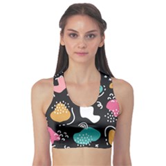 Art Pattern Design Background Print Sports Bra by Ravend