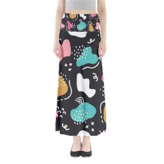 Art Pattern Design Background Print Full Length Maxi Skirt by Ravend