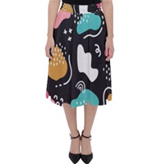 Art Pattern Design Background Print Classic Midi Skirt by Ravend