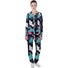 Art Pattern Design Background Print Casual Jacket And Pants Set by Ravend