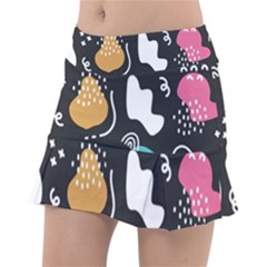 Art Pattern Design Background Print Classic Tennis Skirt