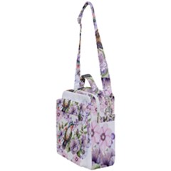 Hummingbird In Floral Heart Crossbody Day Bag