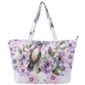 Hummingbird in floral heart Full Print Shoulder Bag View1