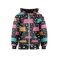 Art Pattern Design Wallpaper Background Print Patterns Kids  Zipper Hoodie