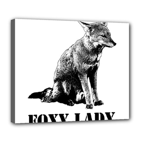 Foxy Lady Concept Illustration Deluxe Canvas 24  X 20  (stretched) by dflcprintsclothing