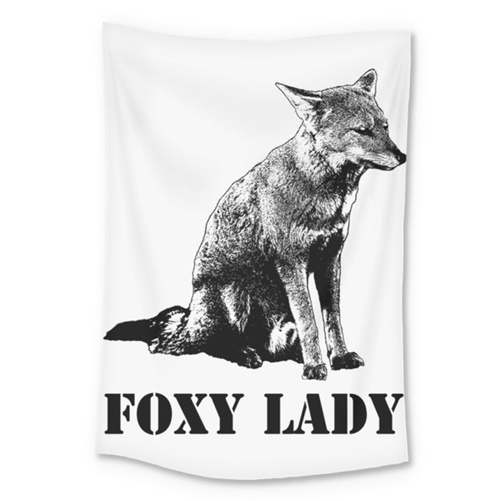 Foxy Lady Concept Illustration Large Tapestry