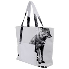 Foxy Lady Concept Illustration Zip Up Canvas Bag by dflcprintsclothing