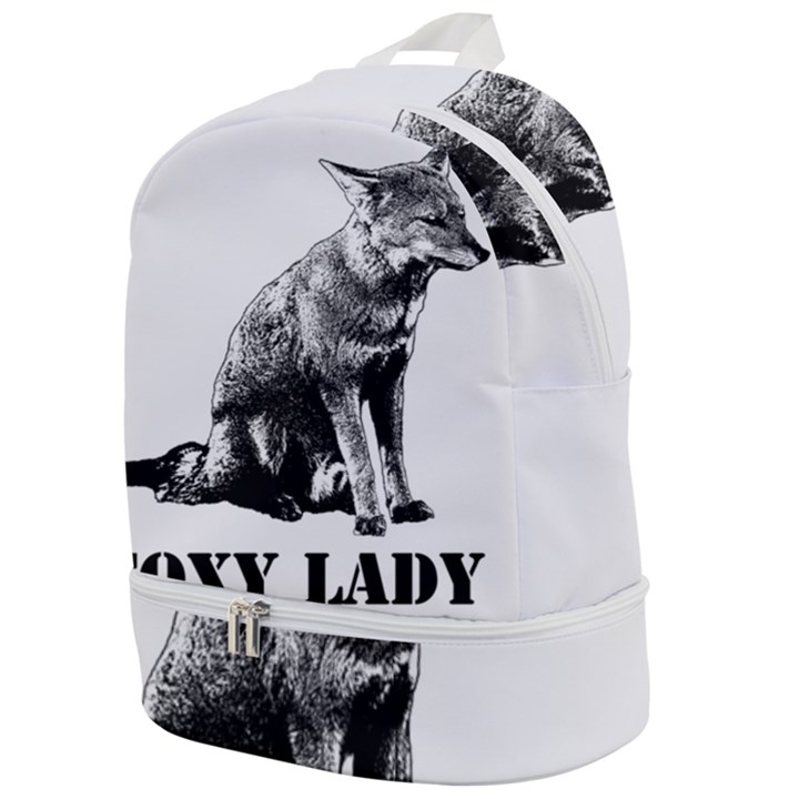 Foxy Lady Concept Illustration Zip Bottom Backpack