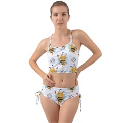 Art Bee Pattern Design Wallpaper Background Mini Tank Bikini Set by Ravend