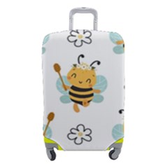 Art Bee Pattern Design Wallpaper Background Luggage Cover (small) by Ravend