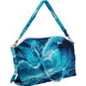 Ai Generated Waves Ocean Sea Tsunami Nautical Sea Canvas Crossbody Bag View1