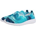 Ai Generated Waves Ocean Sea Tsunami Nautical Sea Men s Slip On Sneakers View2