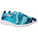 Ai Generated Waves Ocean Sea Tsunami Nautical Sea Men s Slip On Sneakers View3