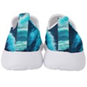 Ai Generated Waves Ocean Sea Tsunami Nautical Sea Men s Slip On Sneakers View4