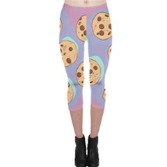 Cookies Chocolate Chips Chocolate Cookies Sweets Capri Leggings  by Ravend