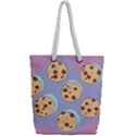 Cookies Chocolate Chips Chocolate Cookies Sweets Full Print Rope Handle Tote (Small) View2