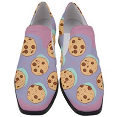 Cookies Chocolate Chips Chocolate Cookies Sweets Women Slip On Heel Loafers by Ravend