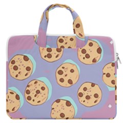 Cookies Chocolate Chips Chocolate Cookies Sweets Macbook Pro 13  Double Pocket Laptop Bag by Ravend