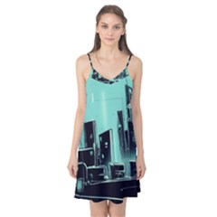 Buildings City Urban Destruction Background Camis Nightgown  by Ravend