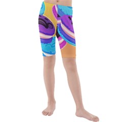 Cookies Chocolate Cookies Sweets Snacks Baked Goods Food Kids  Mid Length Swim Shorts by Ravend