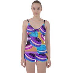 Cookies Chocolate Cookies Sweets Snacks Baked Goods Food Tie Front Two Piece Tankini by Ravend