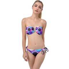 Cookies Chocolate Cookies Sweets Snacks Baked Goods Twist Bandeau Bikini Set by Ravend