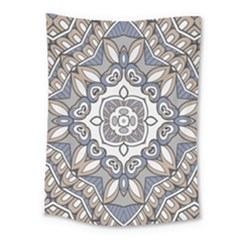 Flower Art Decorative Mandala Pattern Ornamental Medium Tapestry by Ravend