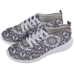 Flower Art Decorative Mandala Pattern Ornamental Men s Lightweight Sports Shoes by Ravend