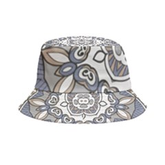 Flower Art Decorative Mandala Pattern Ornamental Inside Out Bucket Hat by Ravend