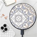 Flower Art Decorative Mandala Pattern Ornamental Wireless Fast Charger(Black) View1