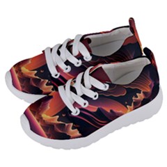 Fire Flame Burn Hot Heat Light Burning Orange Kids  Lightweight Sports Shoes by Ravend