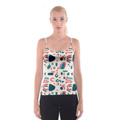 Shapes Pattern  Spaghetti Strap Top by Sobalvarro