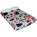 Shapes Pattern  Fitted Sheet (California King Size) View2