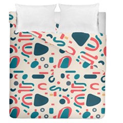 Shapes Pattern  Duvet Cover Double Side (queen Size) by Sobalvarro