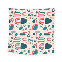 Shapes Pattern  Square Tapestry (small) by Sobalvarro