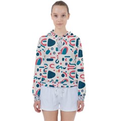 Shapes Pattern  Women s Tie Up Sweat