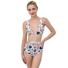 Shapes Pattern  Tied Up Two Piece Swimsuit by Sobalvarro