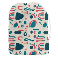 Shapes Pattern  Drawstring Pouch (3xl) by Sobalvarro