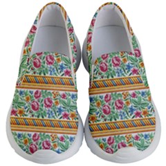 Flower Fabric Fabric Design Fabric Pattern Art Kids Lightweight Slip Ons by Ravend